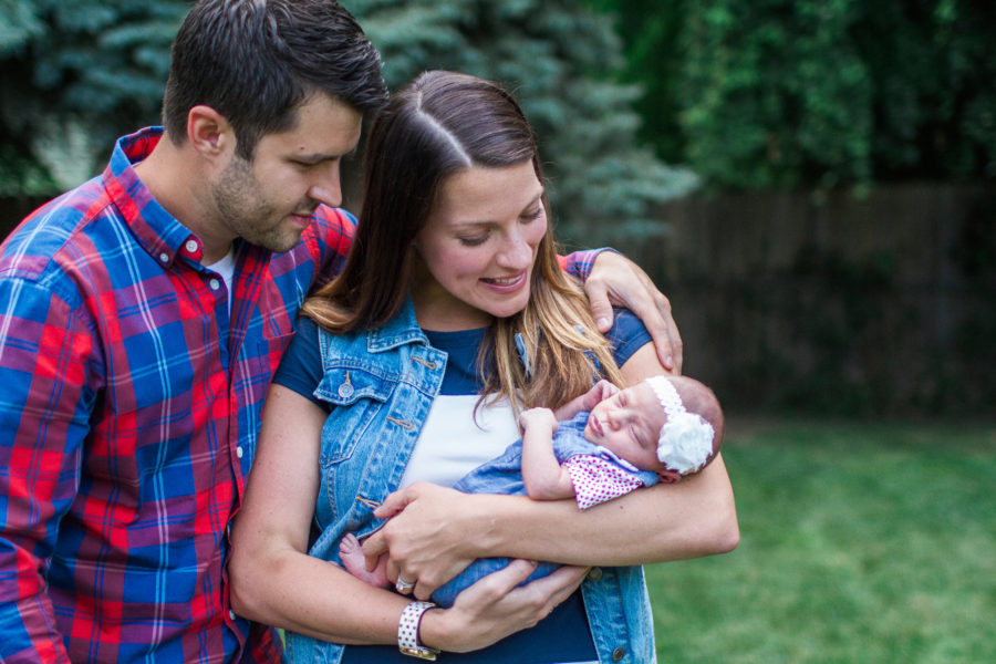 lifestyle newborn session in MN